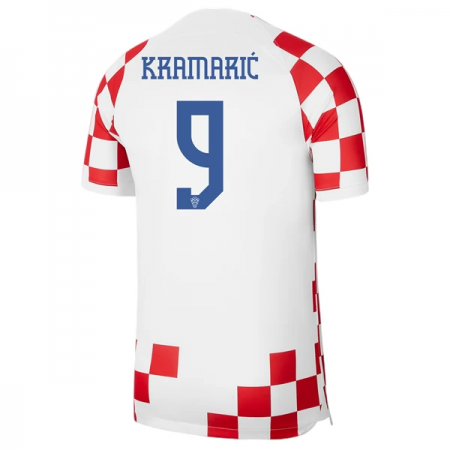 Kroatië Kramaric 9 Thuis Shirt World Cup 2022